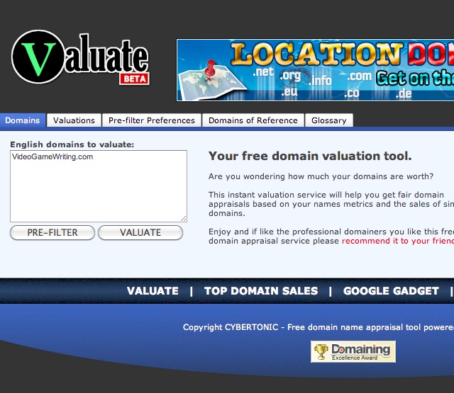 valuate-domain-name-valuation