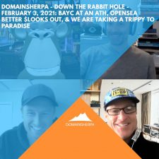 DomainSherpa – Down The Rabbit Hole – February 3, 2022: BAYC At An ATH, OpenSea Better $LOOKS Out, & We Are Taking A Trippy To Paradise