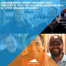DomainSherpa – Down The Rabbit Hole – February 11, 2022: Feeling Super About the BAYC w/ Steve Galanis of Cameo