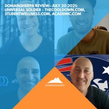 DomainSherpa Review – July 20, 2021: Universal Soldier: TheCooldown.com, StudentWellness.com, Academic.com